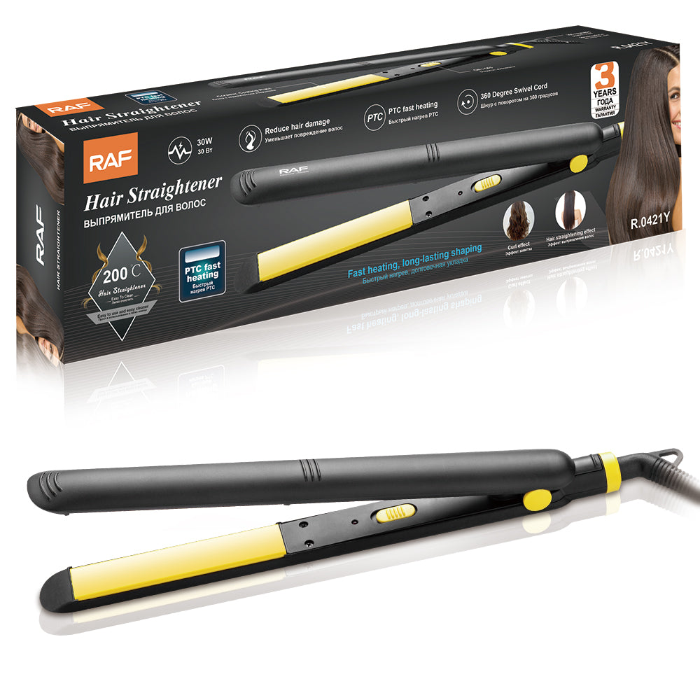 Hair Straightener RAF R.0421 – LCD Display Flat Hair Iron for Smooth Hair