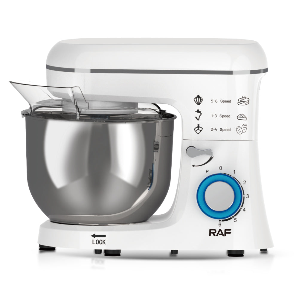 RAF R.6671 Standing Cake & Dough Mixer – 1100W Heavy Duty 6.8L Bakery Mixer with 8-Speed Control & Robust Gear Mechanism