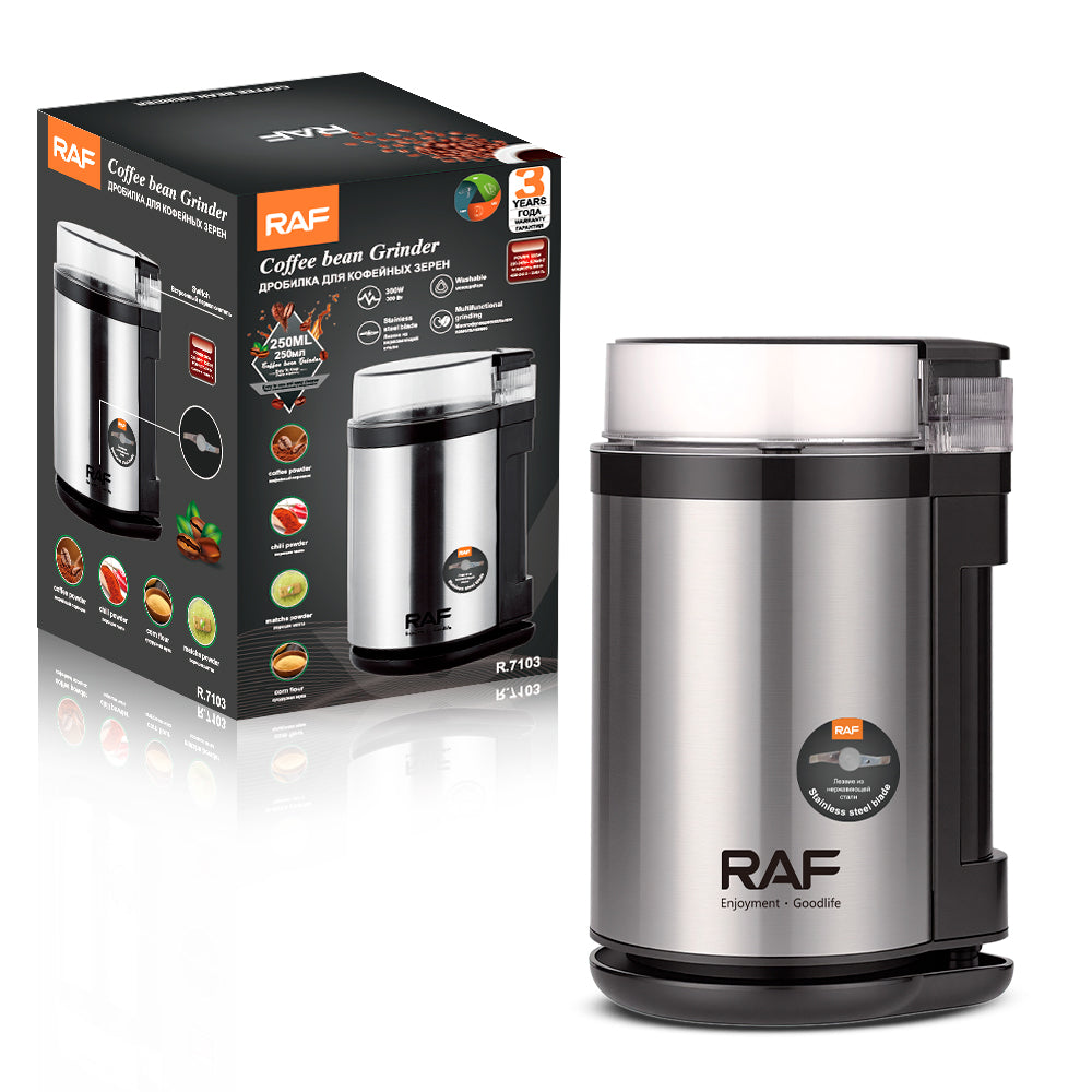 Electric Grinding Mill RAF R.7103  – Coffee Bean & Powder Grinder for Fine Dry Ingredients