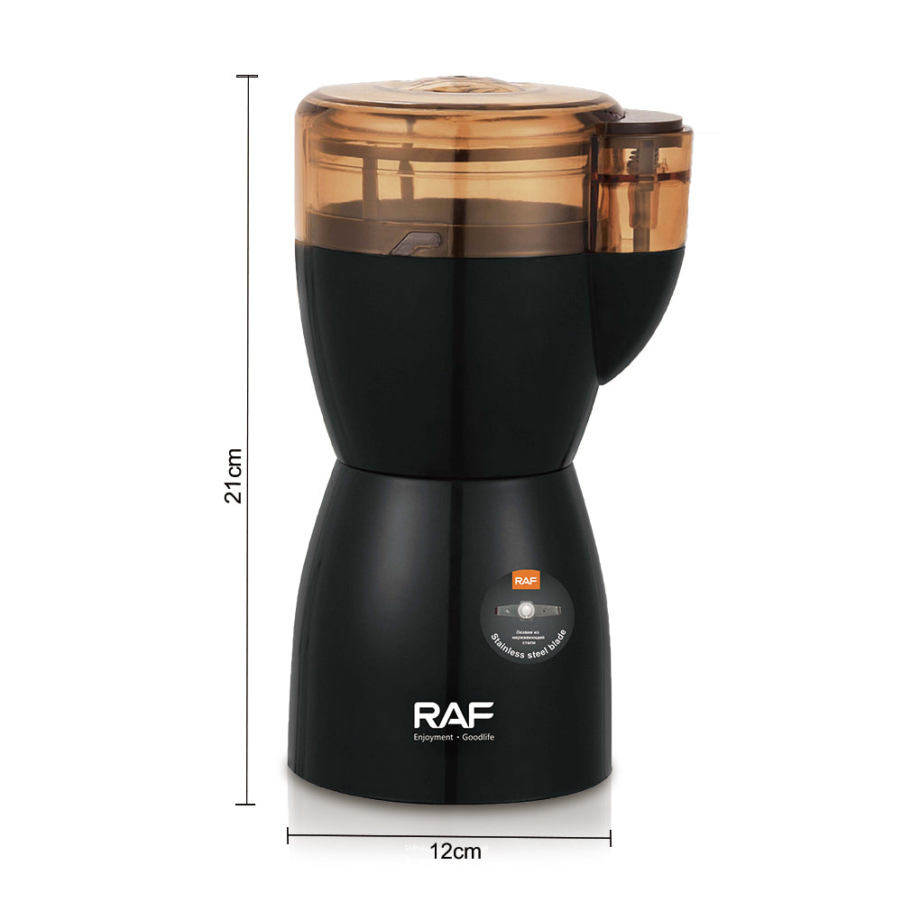 Electric Coffee Grinder RAF R.7105  – Stainless Steel Blade Grinder for Coffee Beans, Nuts & Dry Herbs