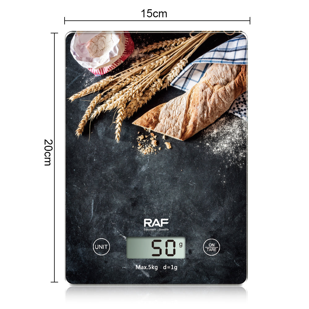 RAF Food Weighing 5KG Digital Kitchen Scale (Grams & Ounces) – Model R.10004