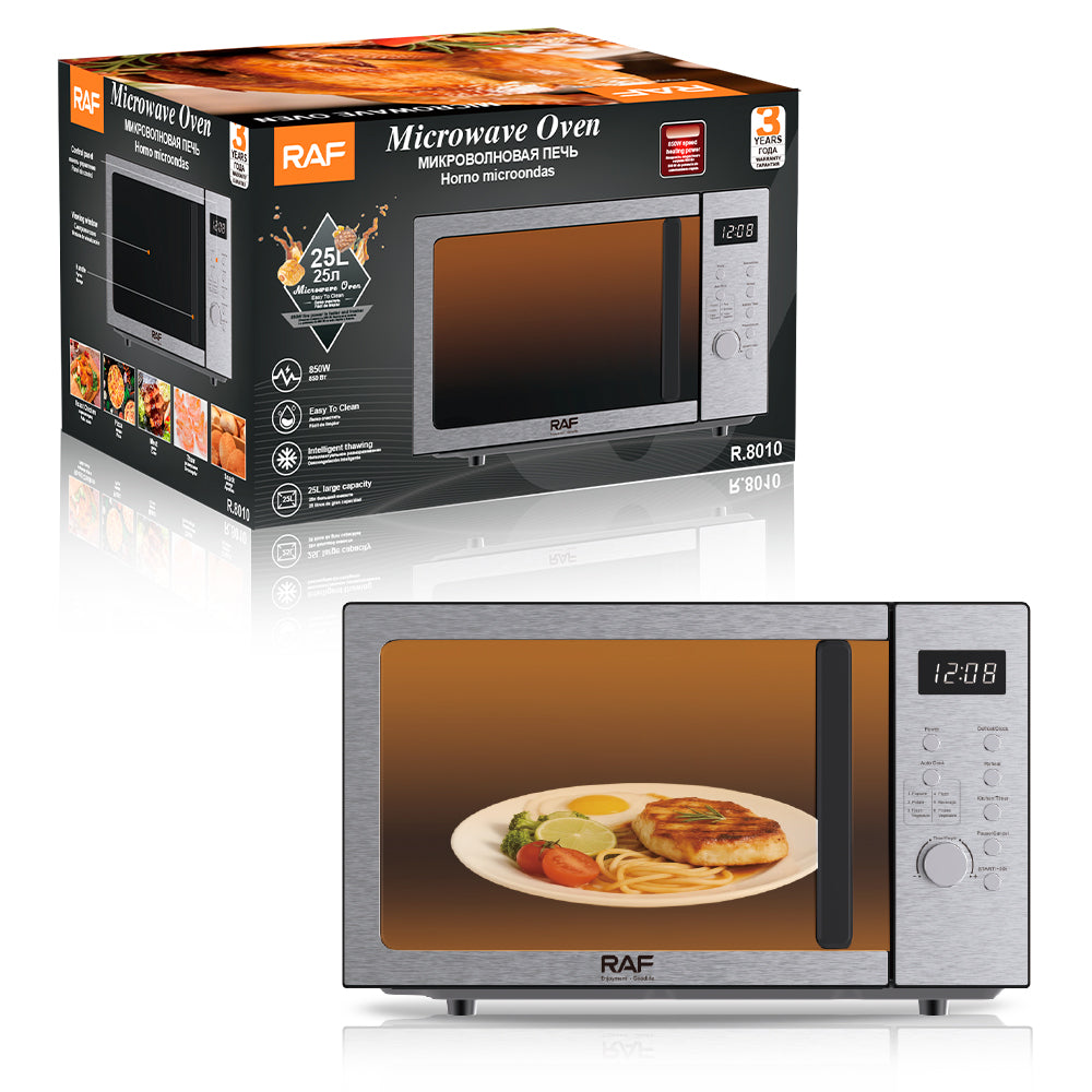 RAF 25L Microwave Oven Fast Heating Microondas – Model R.8010