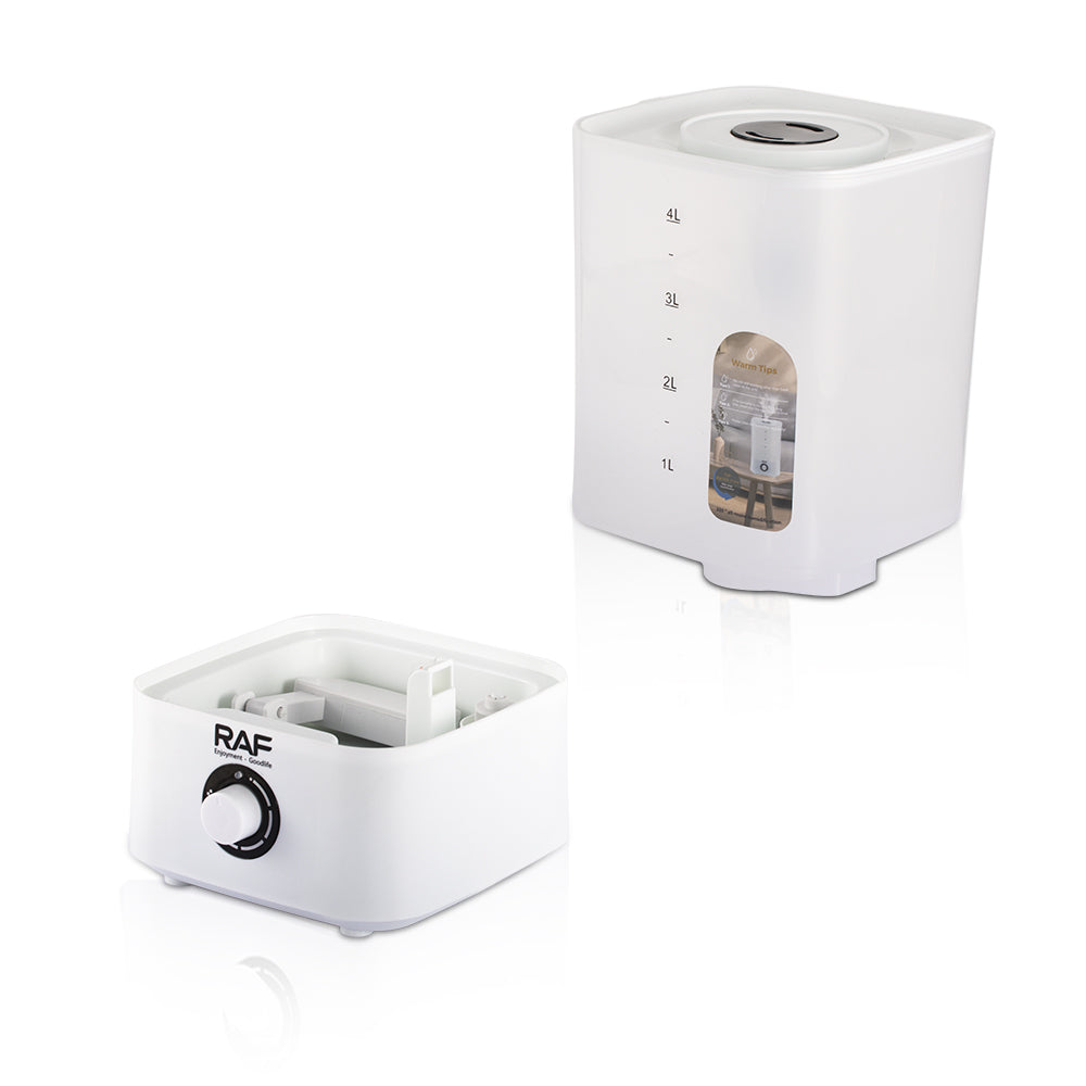 4L Ultrasonic Air Humidifier RAF R.12000  – Quiet Bedroom Cool Mist Diffuser with Auto Shut-Off