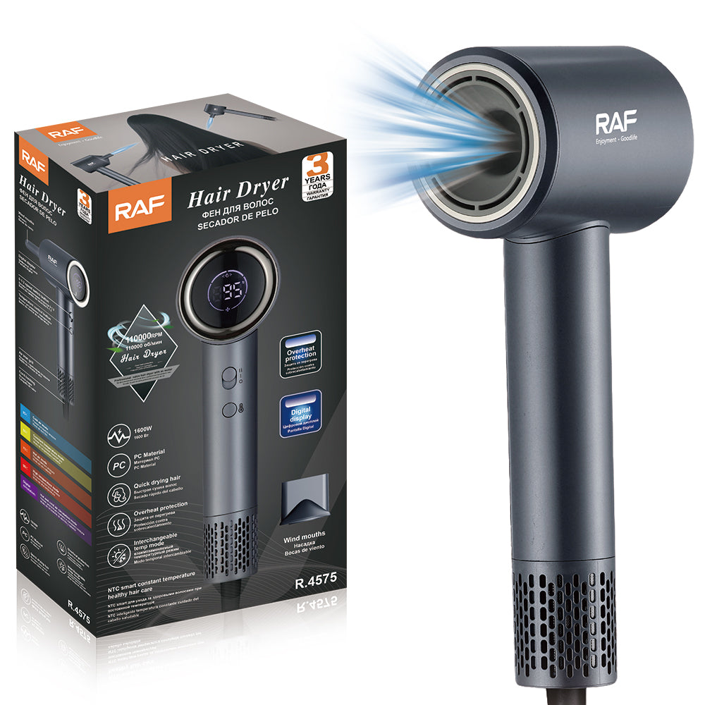 Professional Plasma Hair Dryer – Premium Metal Salon Blow Dryer RAF R.4575