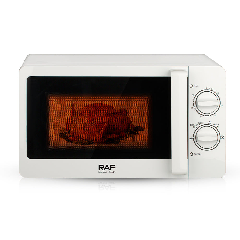 RAF 20L Small Countertop Microwave Oven with Glass Turntable – Model R.8008