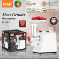 Stainless Steel Electric Meat Grinder RAF R.3391  – Multi-Functional Home Meat Mincer & Sausage Maker