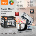 RAF R.6606 Smart Digital Stand Mixer – 1400W High-Power 5L Dough Mixer with LED Display, Timer & 3-in-1 Chef Functions