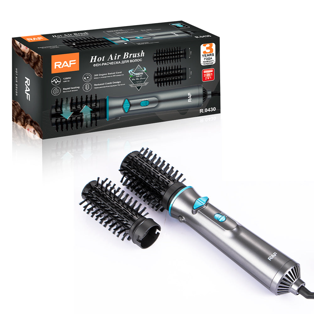 6-in-1 Hair Dryer & Volumizer Brush RAF R.0430  – Straightener, Curler & Styler