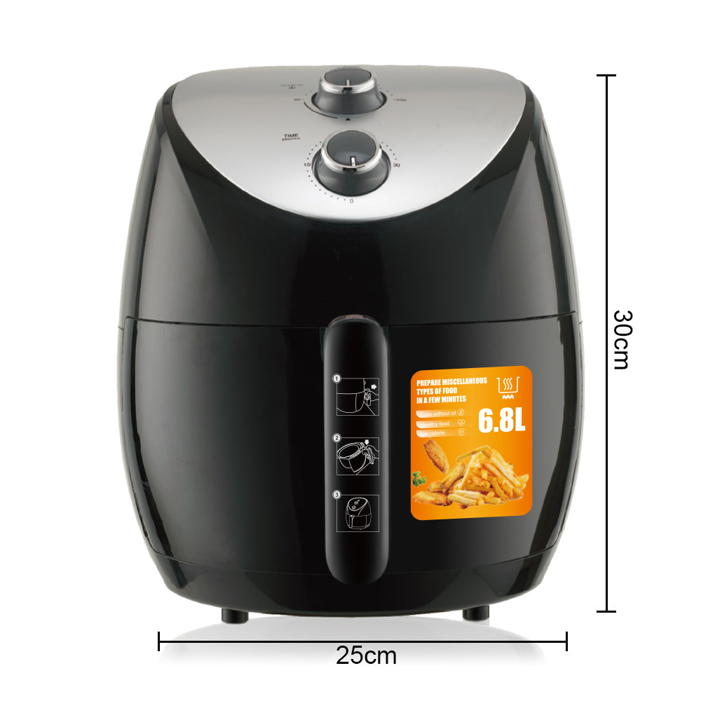 RAF 6.8L Multi-Functional Digital Air Fryer (R.5285) – 1500W Oil-Free Convection Oven & Dehydrator
