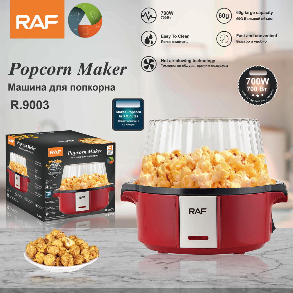 RAF 60G Hot Air Circulation Popcorn Electric Popcorn Maker R.9003