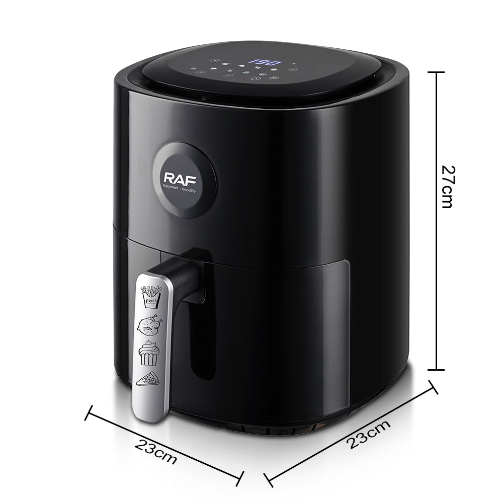 RAF 4L Smart WiFi App-Controlled Air Fryer Oven (R.5385) – 1300W 5-in-1 Digital Convection Cooker