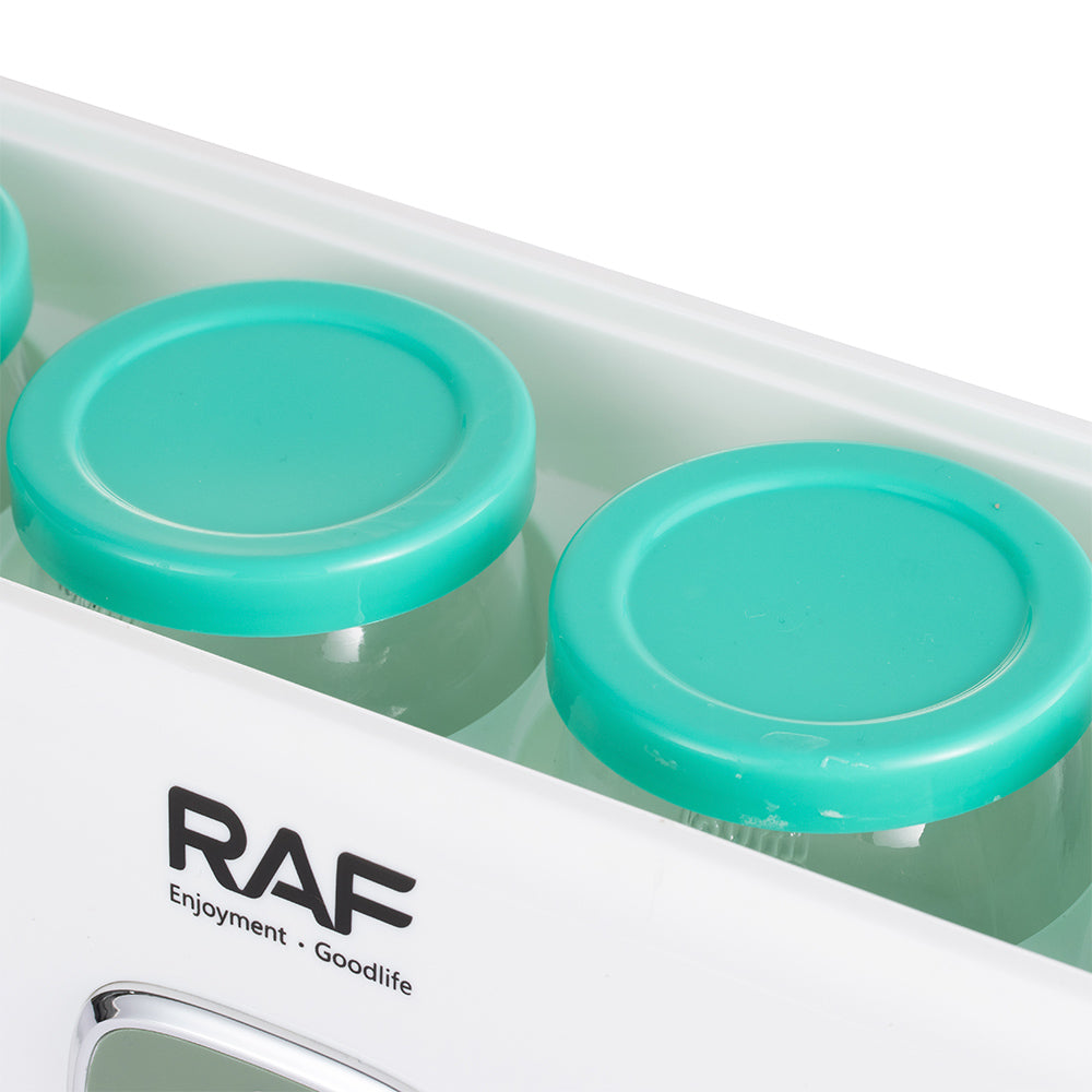 Yogurt Maker RAF R.14405  – Automatic Stainless Steel Yogurt Machine with Glass Jar for Homemade Yogurt