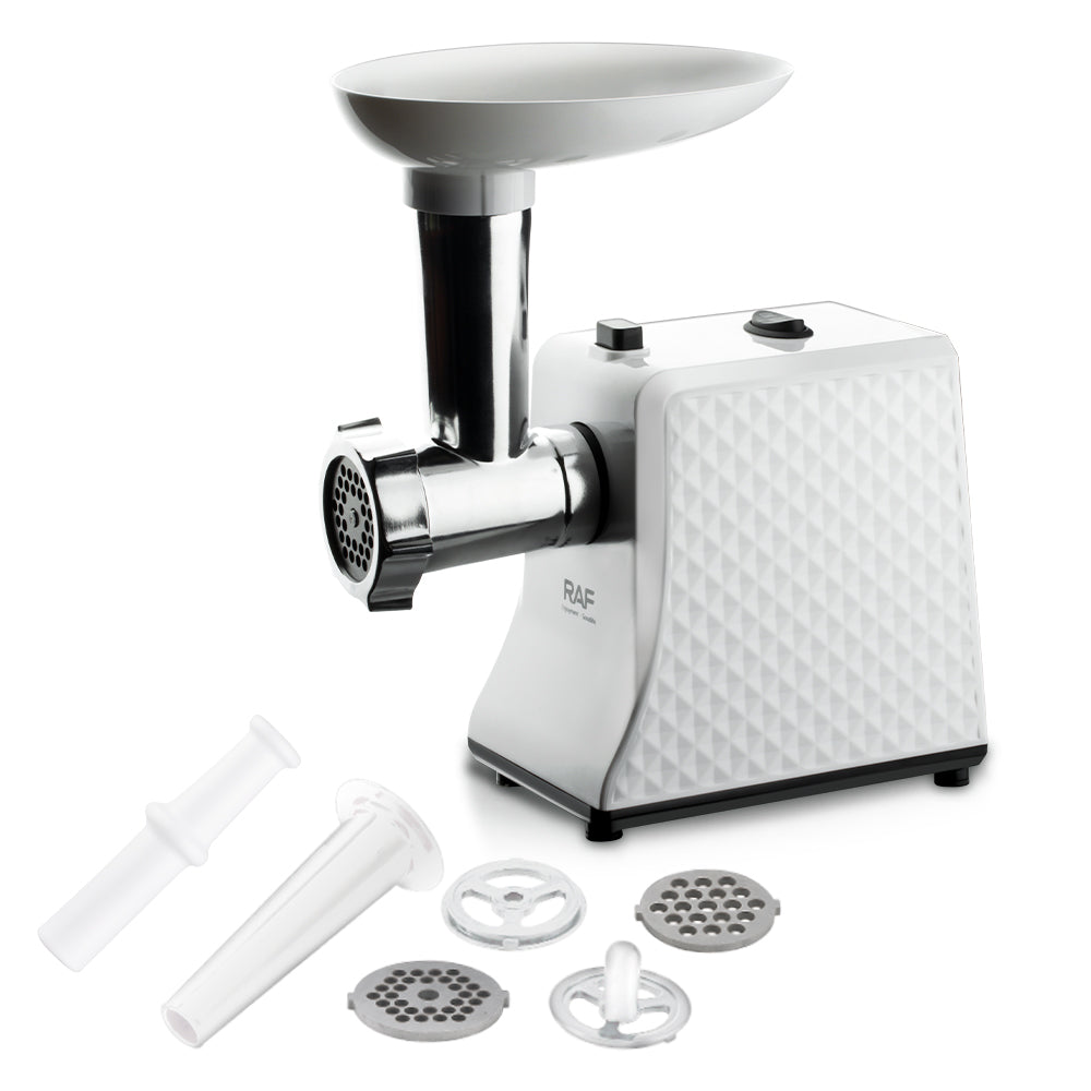 Stainless Steel Electric Meat Grinder RAF R.3391  – Multi-Functional Home Meat Mincer & Sausage Maker