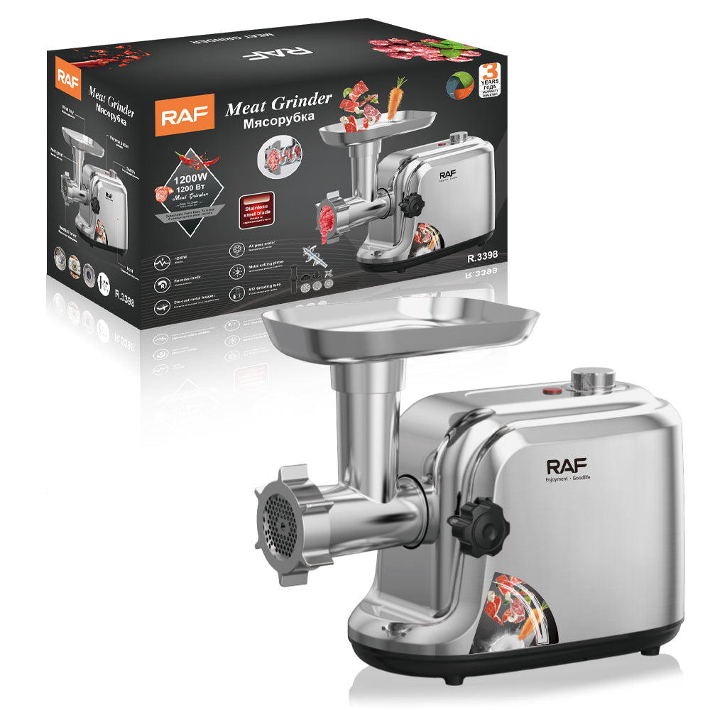 Multi-Functional Meat Grinder RAF R.3398 – Perfect for Dumplings, Sausages & Fresh Minced Meat