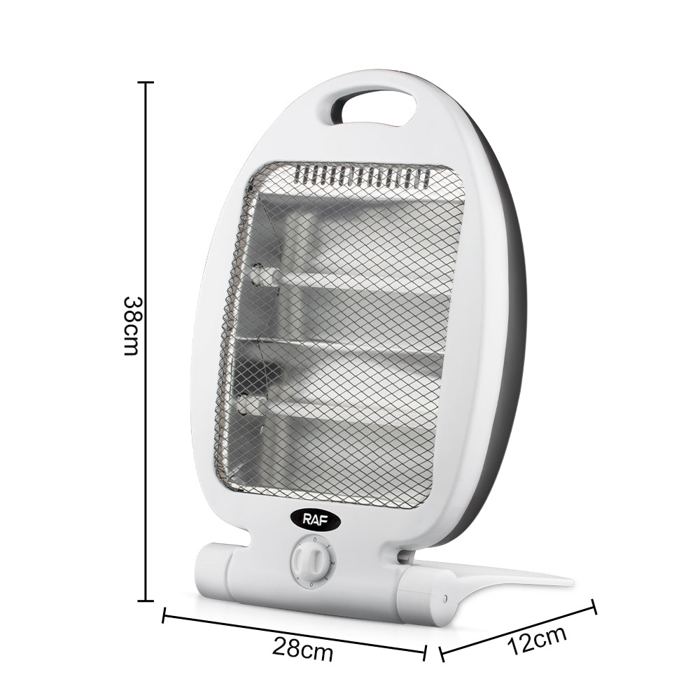 RAF 800W Portable Quartz Room Heater (R.1190) – Dual Heat Settings with Overheat & Tip-Over Protection