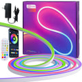 RGBIC LED Neon Rope Light – IP68 Waterproof Flexible Strip (5M/10M) | Smart Wi-Fi & Bluetooth App Control | 12V/24V Professional Grade Neon Sign Tube