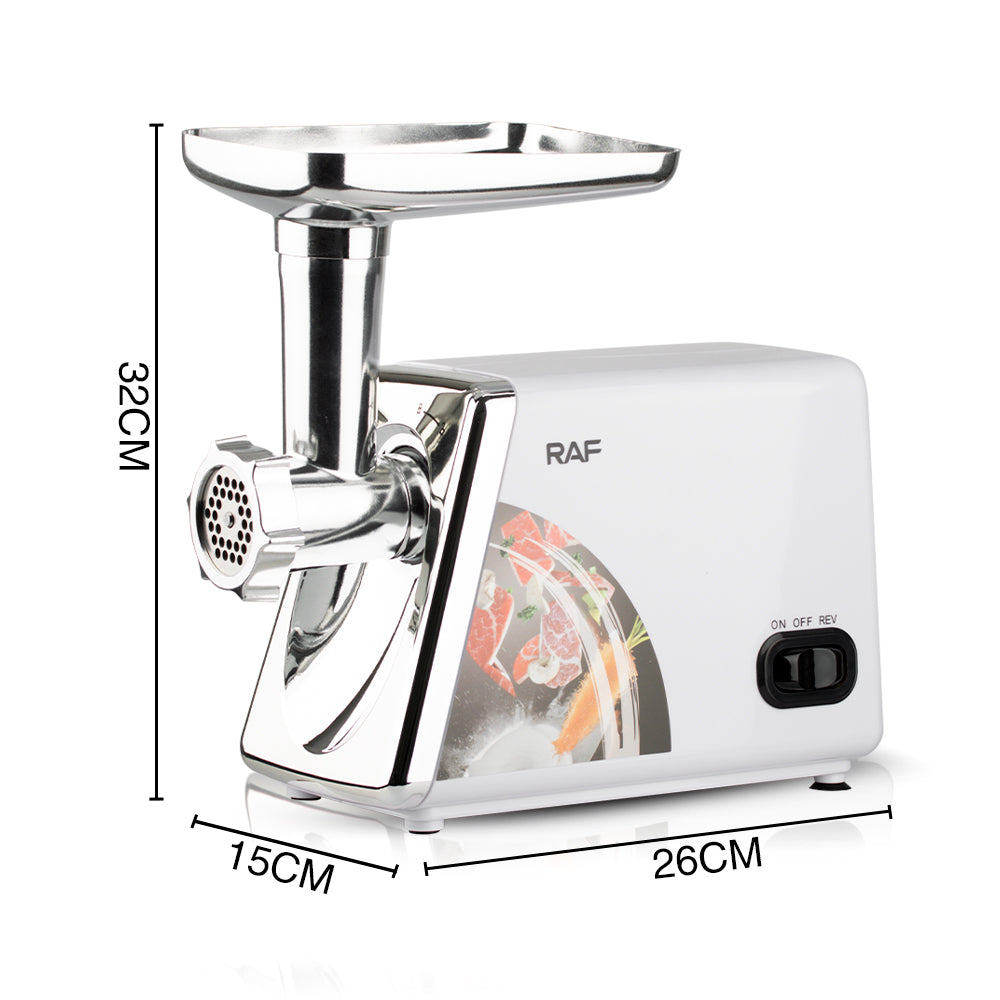 Electric Meat & Bone Grinder RAF R.3368 – Heavy Duty Sausage Stuffer & Meat Mincer Machine