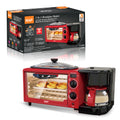 RAF 3-in-1 Multifunctional Breakfast Station (R.5308) – 1050W Coffee Maker, Mini Oven & Non-Stick Frying Pan