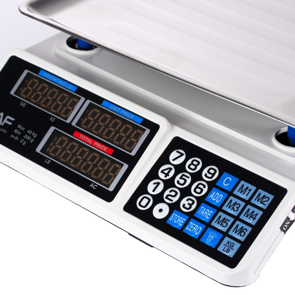RAF Electronic Scale Commercial 40KG Vegetable Weighing Scale – Model R.10040