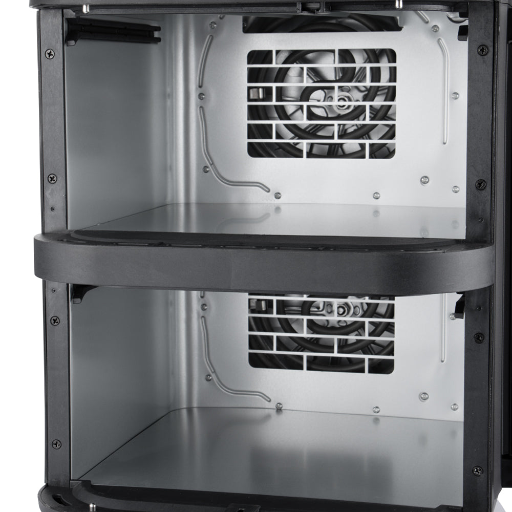 RAF 12L Dual Basket Commercial-Grade Air Fryer (R.5280) – 2800W High-Power Stainless Steel Dual Cooker