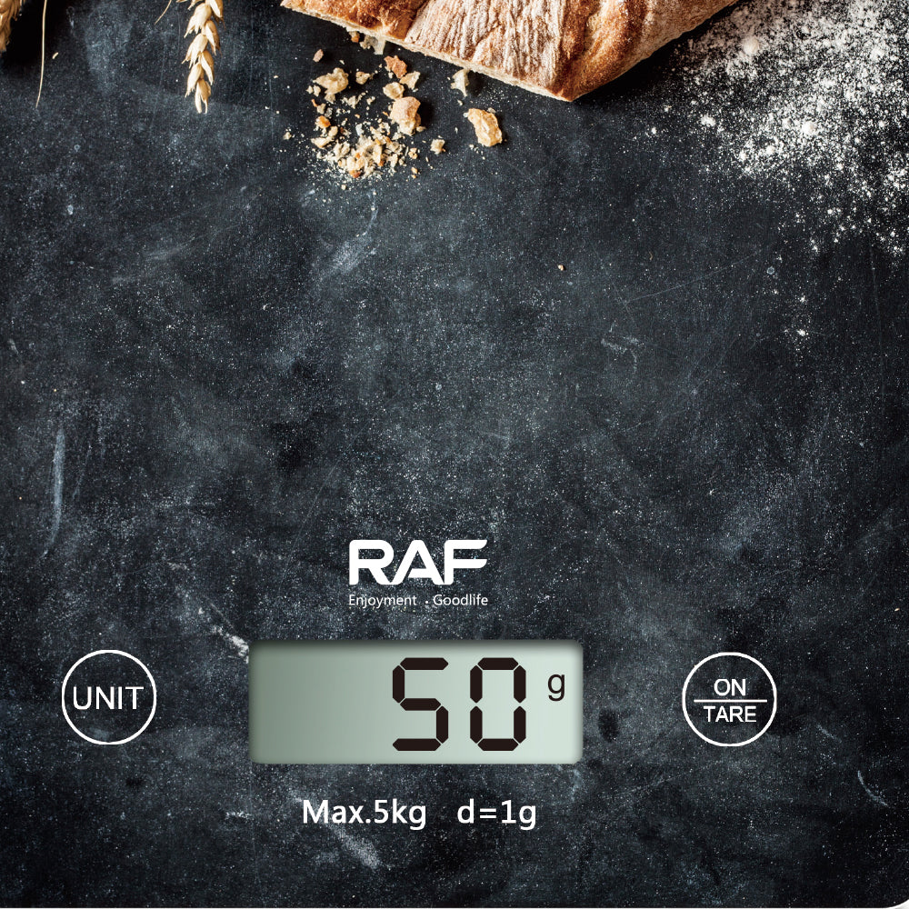 RAF Food Weighing 5KG Digital Kitchen Scale (Grams & Ounces) – Model R.10004