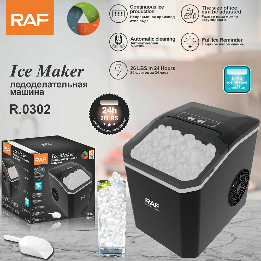 Automatic Bullet Shaped Ice Cube Maker Machine RAF R.0302