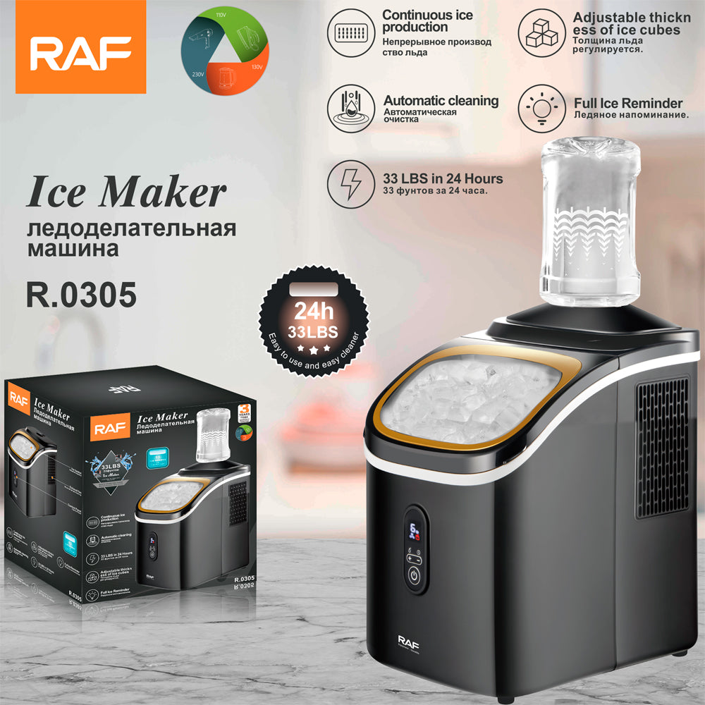 Mini Portable Ice Maker Machine – Freestanding Automatic Cleaning 24H Working RAF  R.0305