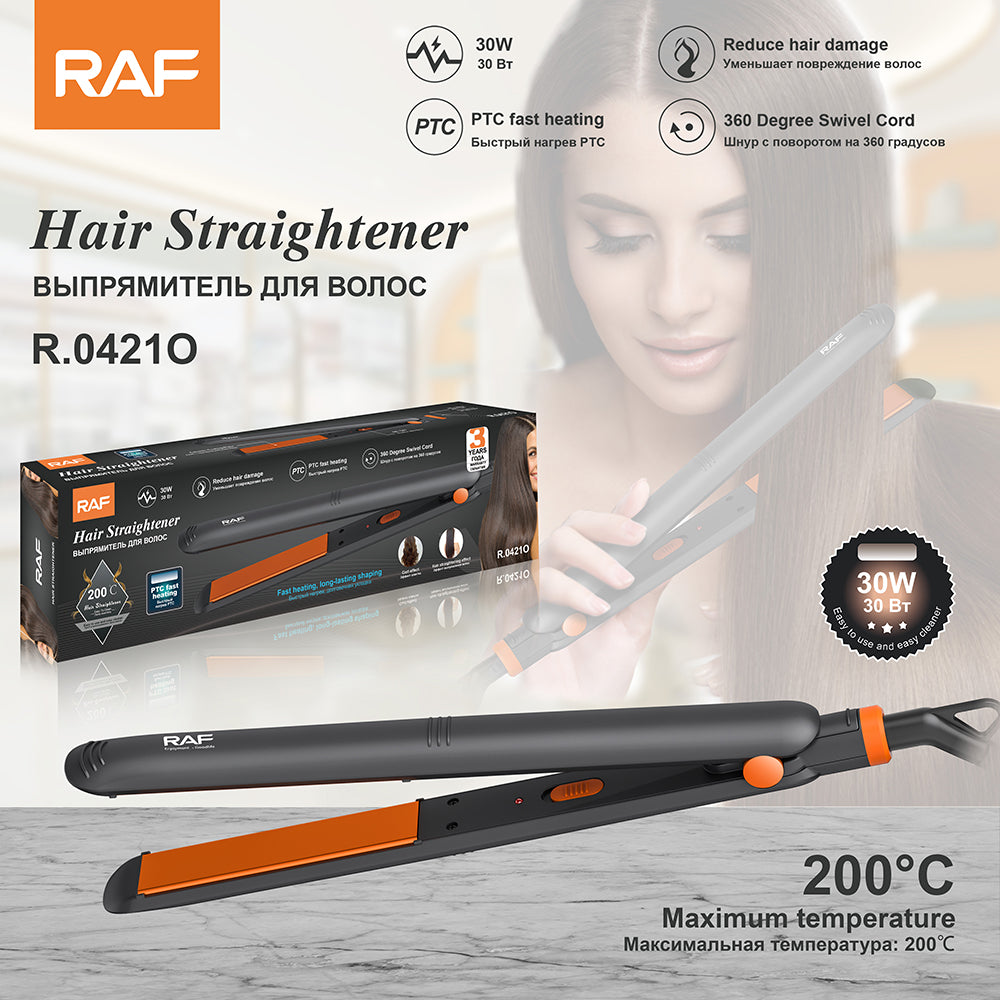 Hair Straightener RAF R.0421 – LCD Display Flat Hair Iron for Smooth Hair