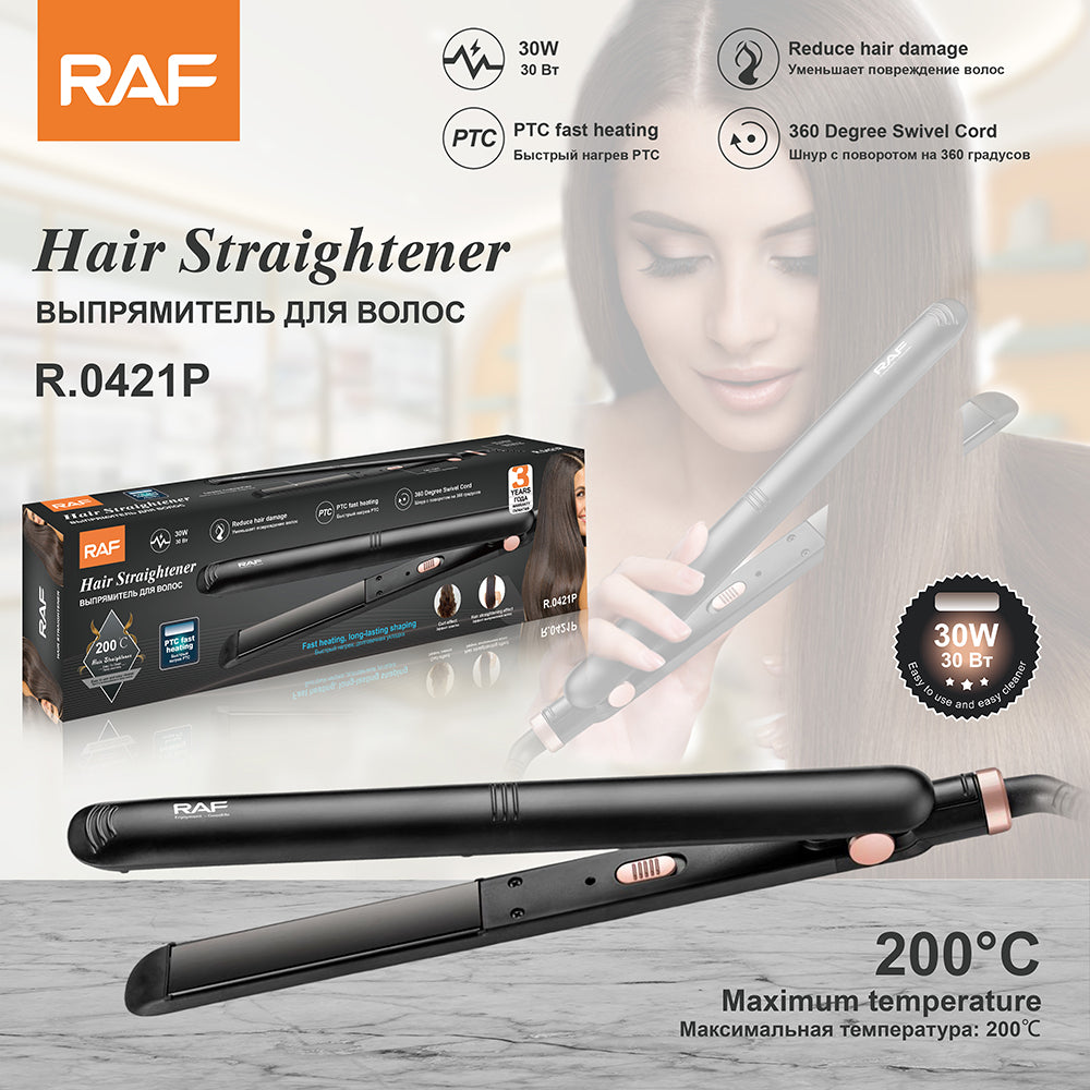 Hair Straightener RAF R.0421 – LCD Display Flat Hair Iron for Smooth Hair