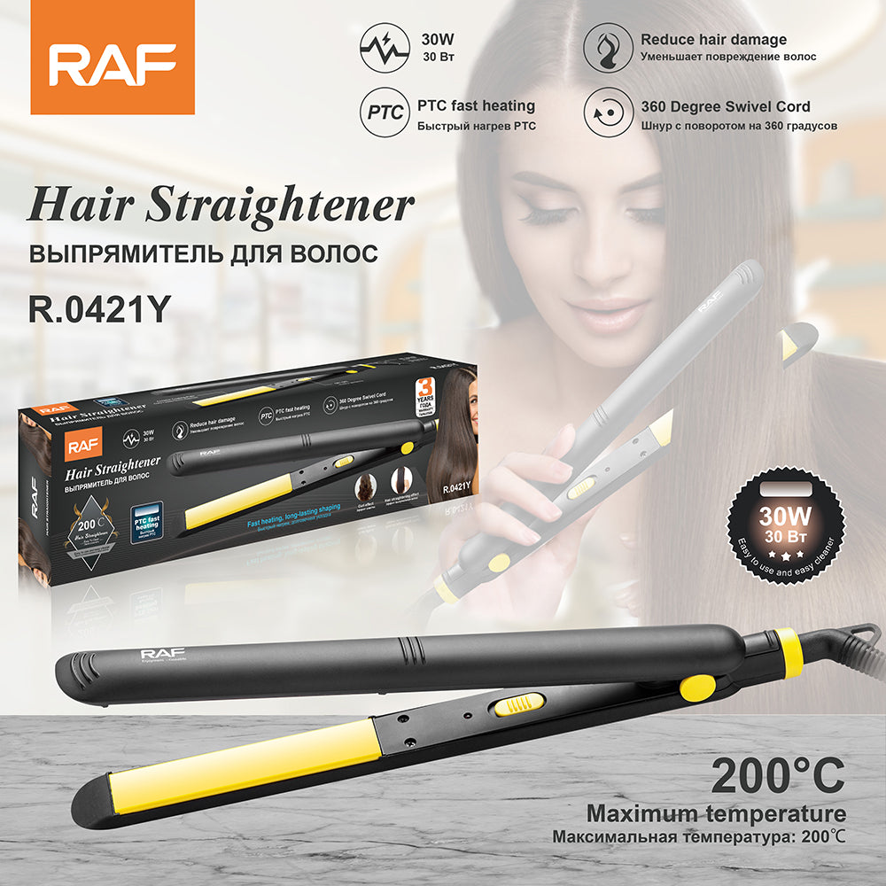 Hair Straightener RAF R.0421 – LCD Display Flat Hair Iron for Smooth Hair