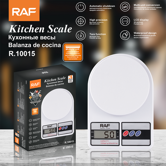 RAF Modern White Smart Digital Kitchen Scale – Model R.10015