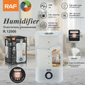 4L Ultrasonic Air Humidifier RAF R.12000  – Quiet Bedroom Cool Mist Diffuser with Auto Shut-Off
