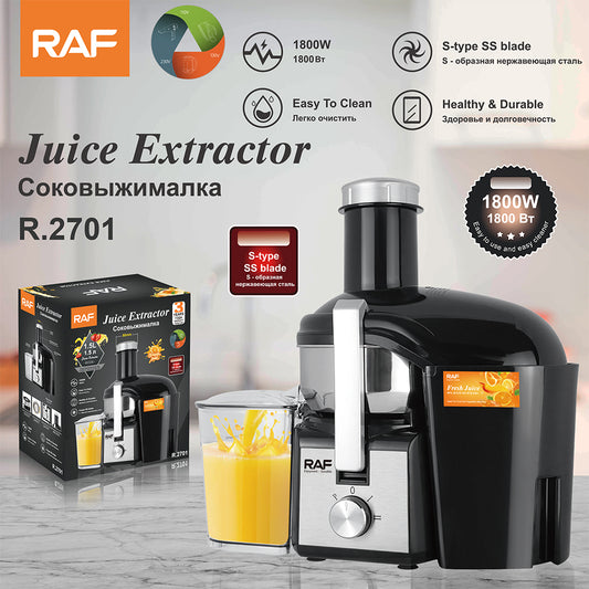 RAF R.2701 Cold Press Juicer – Large Chute Slow Masticating Juice Extractor