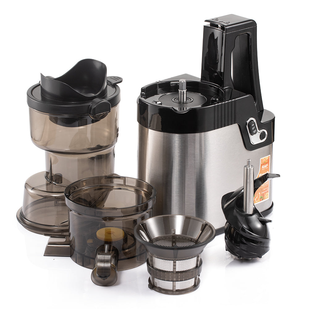 RAF R.2702 Wide Chute Cold Press Slow Juicer – Stainless Steel Masticating Juice Extractor