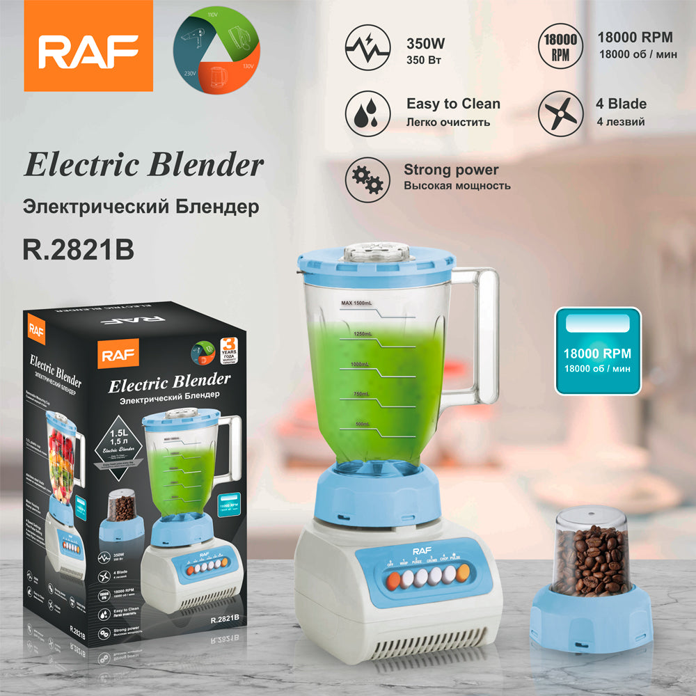 RAF R.2821 Smoothie Blender Maker – 1.5L Electric Fruit & Vegetable Juicer Blender