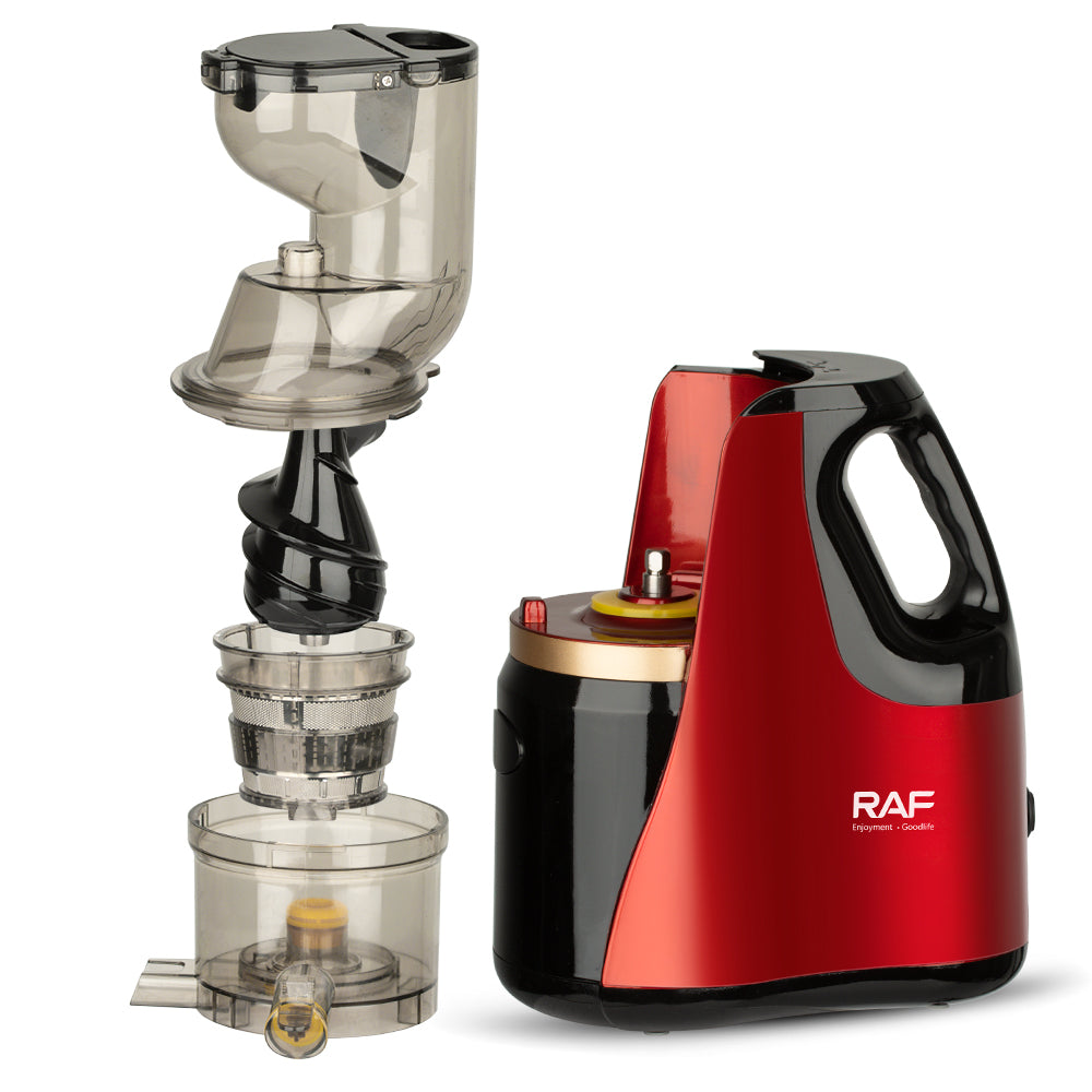 RAF R.2831 Stainless Steel Slow Juicer & Blender – 150W, 2L Capacity, Vertical Screw Slow Masticating Extractor