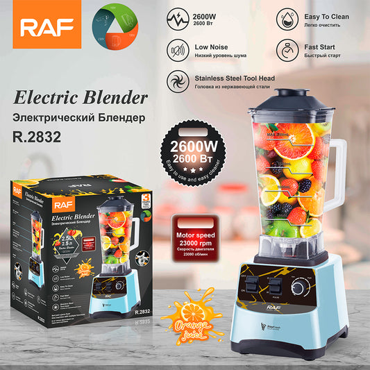 RAF R.2832 Ice Crusher Electric Smoothie Blender – 6 Blades, 2.5L Large Capacity, Multi-Purpose Kitchen Blender