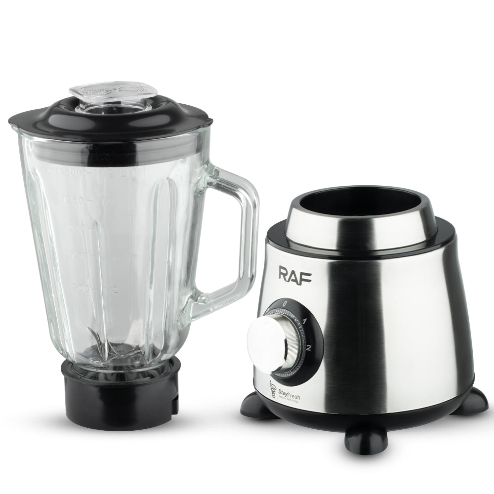 RAF R.2835 Double Cup 2-in-1 Blender & Juicer 1.5L Glass Jar