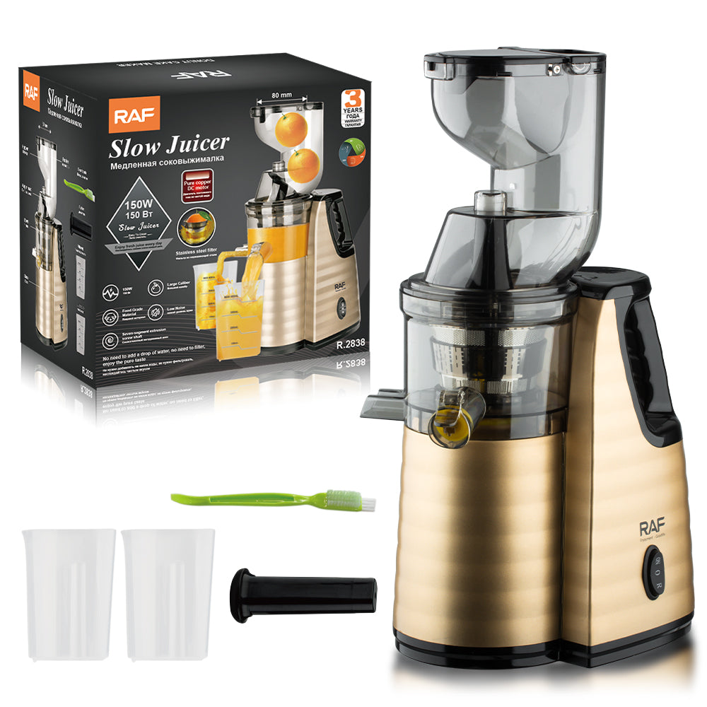 RAF R.2838 Electric Juicer & Slow Extractor – 150W, 1.5L Capacity, 2-Speed with Pulse Function