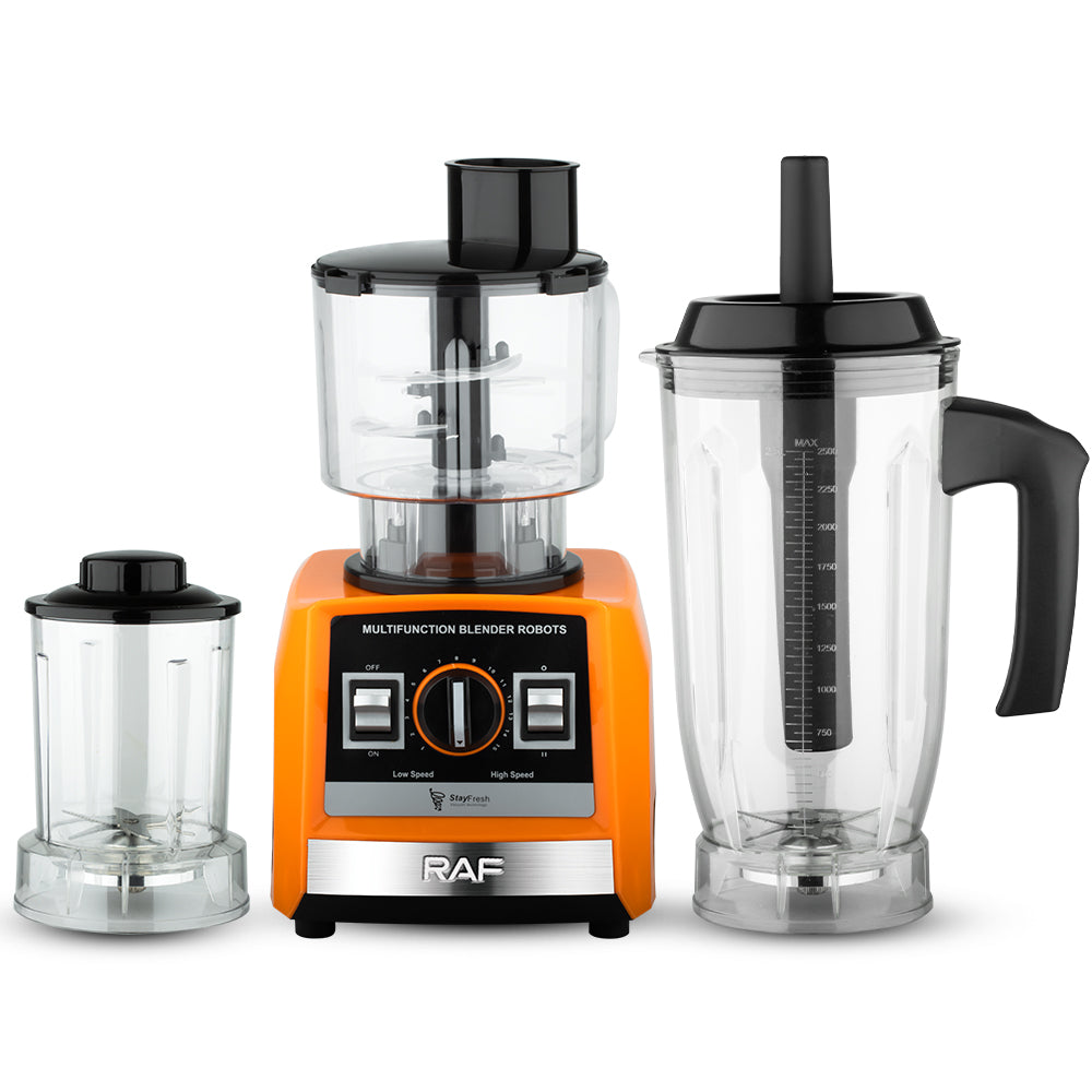 RAF R.2839 3-in-1 Juicer & Smoothie Maker – 600W, 2L Capacity, Vertical Screw Slow Juicer with Fast Pulping
