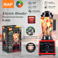 RAF R.2842 3L High-Speed Industrial Smoothie Blender – 2400W, 2-Speed with Pulse & Ice Crushing Function