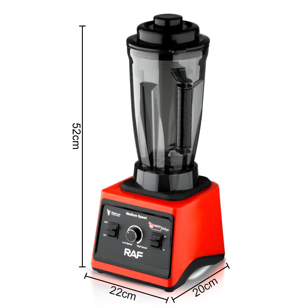 RAF R.2842 3L High-Speed Industrial Smoothie Blender – 2400W, 2-Speed with Pulse & Ice Crushing Function