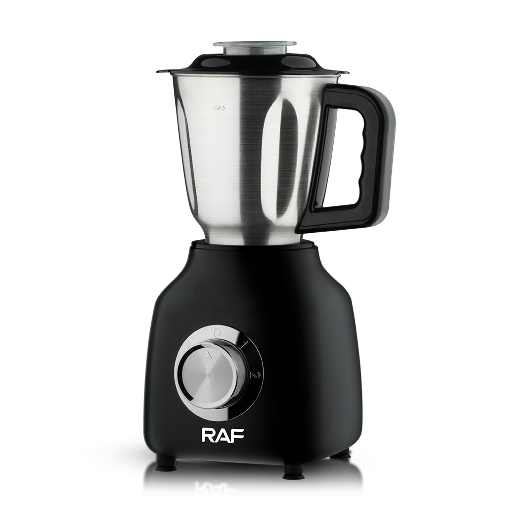 RAF R.2843 3-in-1 Smoothie, Shakes & Grinder Blender – 350W, 1.5L Capacity, 6-Blade Stainless Steel Knife Head