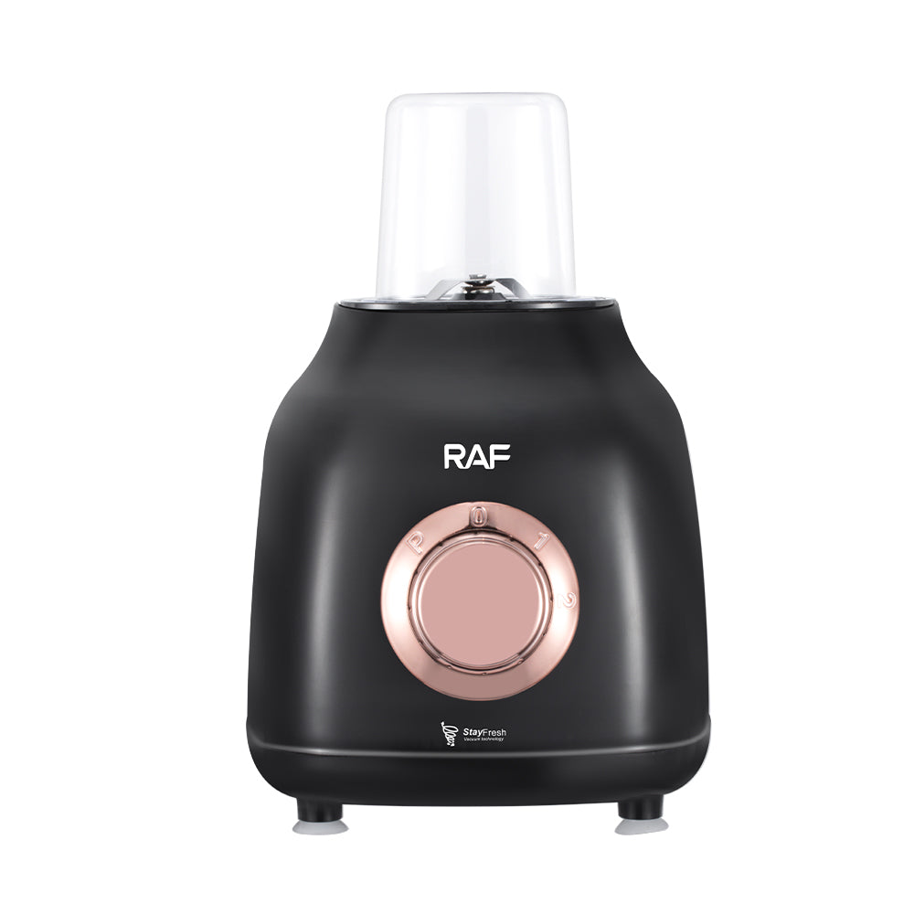RAF R.2853 2-in-1 Double Cup Blender & Grinder – 500W, 1.5L Capacity, 3-Speed with Pulse Function
