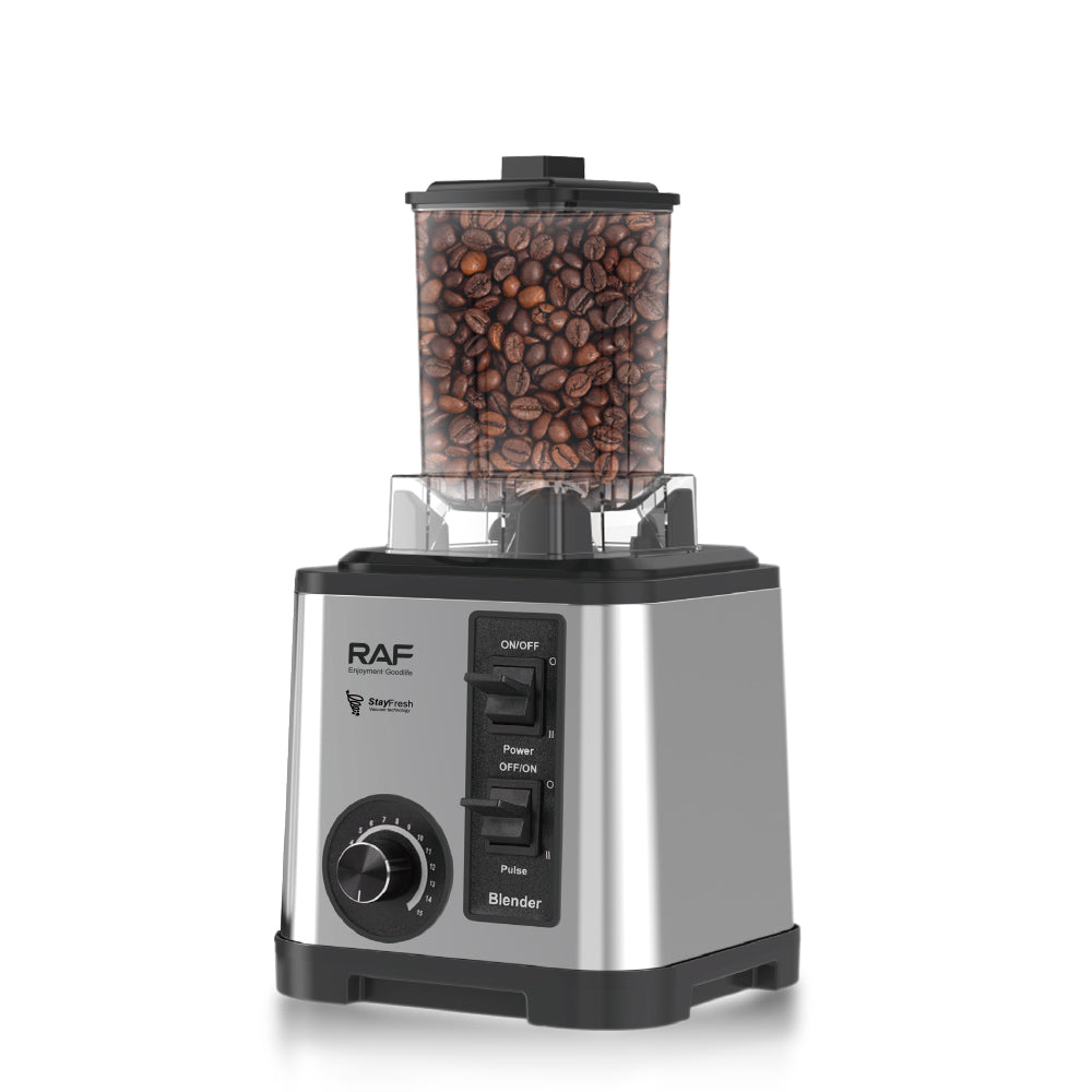 RAF R.2877 3-in-1 Electric Blender – 2600W, 3L Capacity, 6-Blade Stainless Steel Knife Head with Ice Crushing