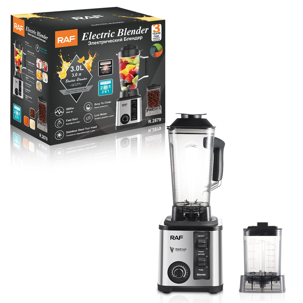 RAF 2-in-1 2600W Commercial Smoothie Blender & Juicer 3L – High Speed Heavy Duty. R.2879