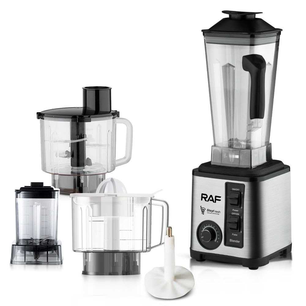 RAF R.2880 Electric Smoothie Blender – 2600W Low Noise High-Speed Commercial 5-in-1 Blender (3L Capacity)