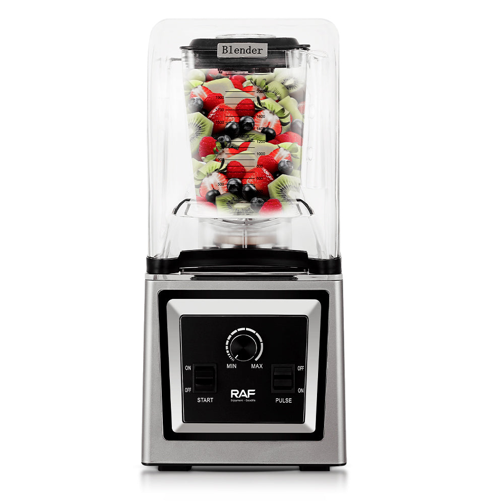 RAF R.2884 1800W Quiet Shield Blender – 15 Speed Commercial Smoothie Maker