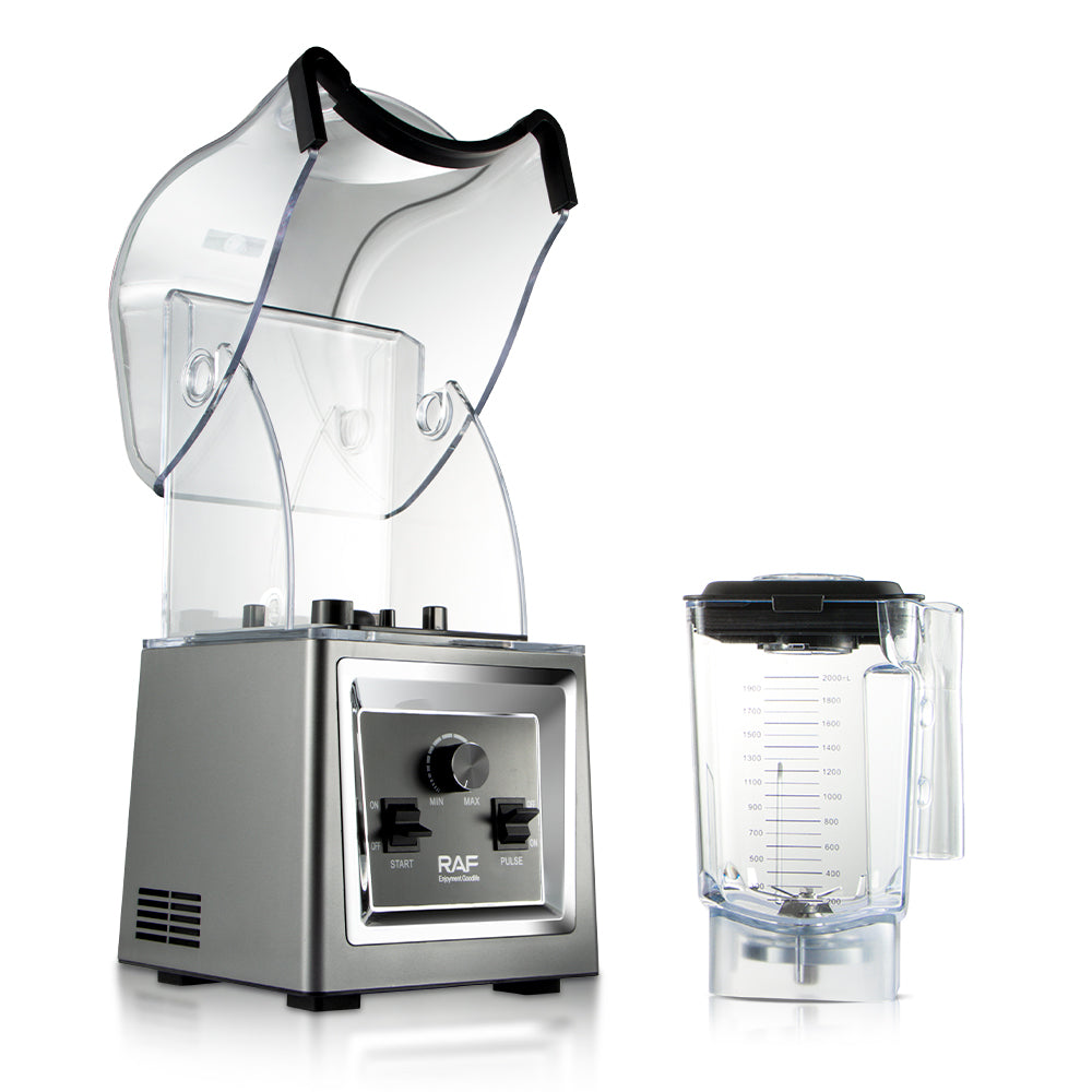 RAF R.2884 1800W Quiet Shield Blender – 15 Speed Commercial Smoothie Maker