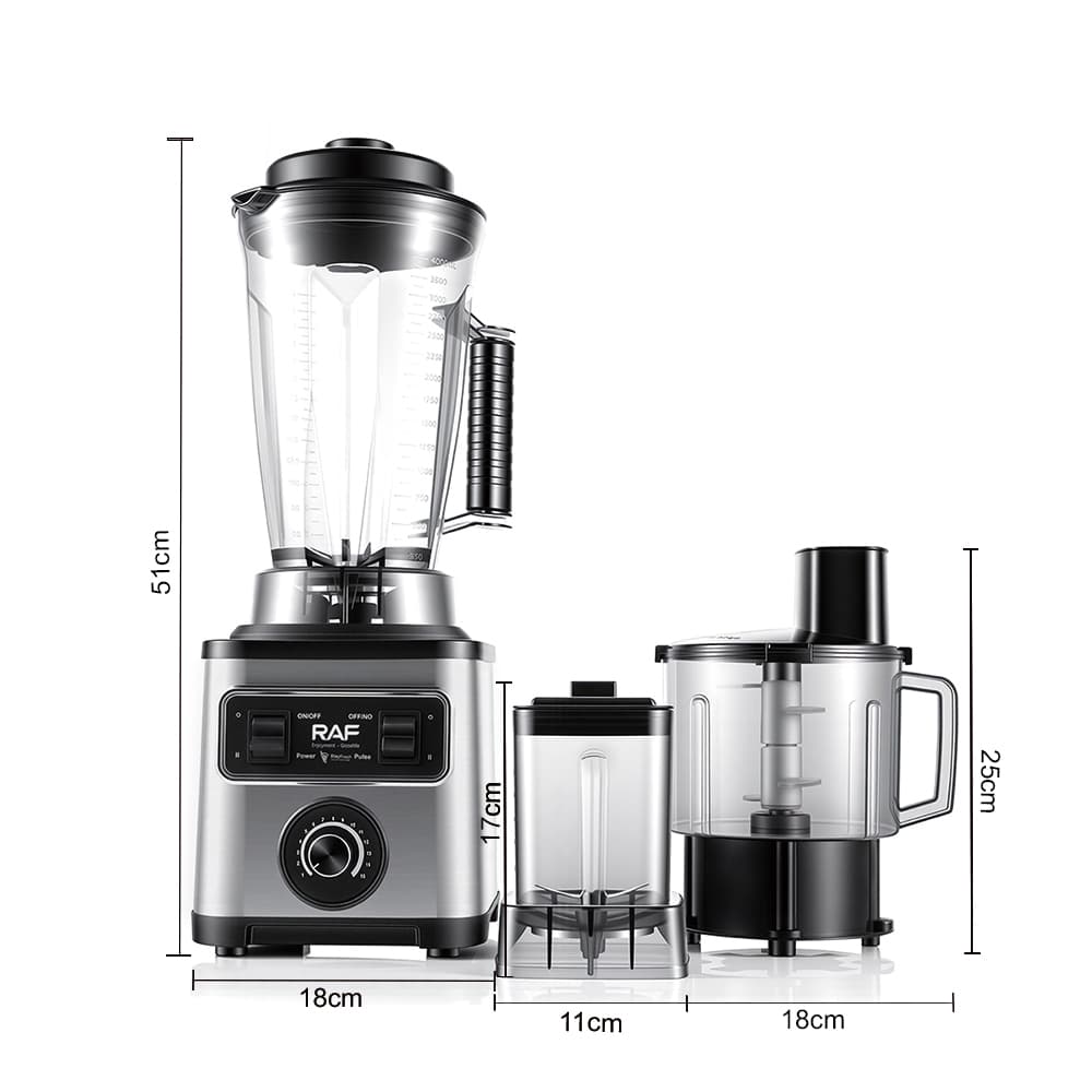 RAF R.2946 8-in-1 Heavy Duty Mixer, Smoothie Juicer & Food Processor – 800W